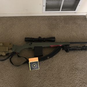 ruger american predator moss green / black 6.5 creedmoor 22 inch 3rds
