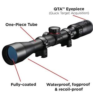 simmons 3 9x32mm .22 waterproof fogproof matte black riflescope (511039)