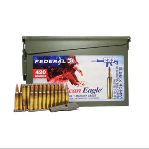 american eagle 5.56mm nato 55 grain fmj 420 round ammo can xm193lc1ac1