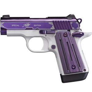 kimber micro 9 amethyst 9mm, 3" barrel, purple pvd w/engraving, purple g10, 7rd