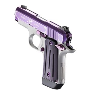 kimber micro 9 amethyst 9mm, 3" barrel, purple pvd w/engraving, purple g10, 7rd