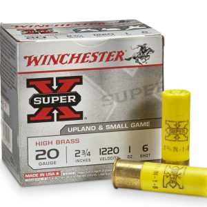 Winchester Super-X 20 gauge high brass game loads retail box pack