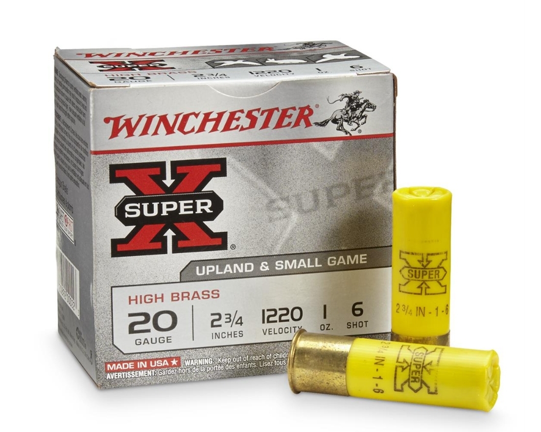 Winchester Super-X 20 gauge high brass game loads retail box pack
