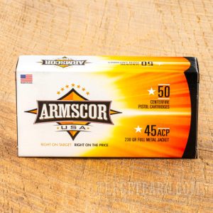 armscor .45 acp, 230 grain fmj, 1000 round case fac45 12n