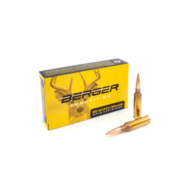 berger 6.5 creedmoor 156 grain elite hunter extreme outer limits rifle ammunition 31070 caliber: 6.5mm creedmoor, number of rounds: 20,