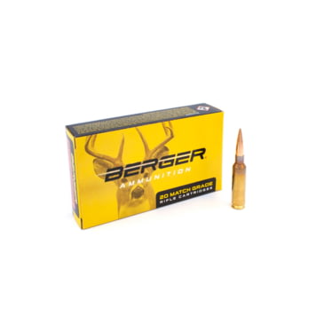 berger 6.5 creedmoor 156 grain elite hunter extreme outer limits rifle ammunition 31070 caliber: 6.5mm creedmoor, number of rounds: 20,