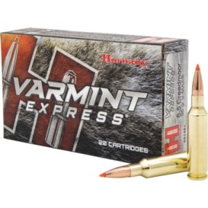 Hornady Varmint Express 6.5mm Creedmoor 95 grain V-MAX retail box
