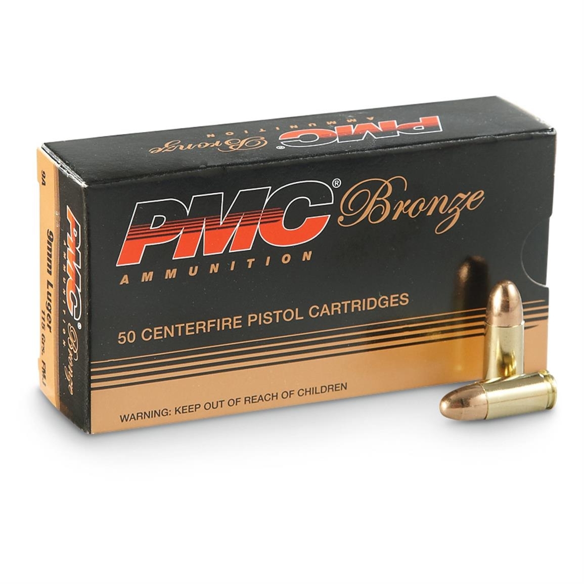 buy pmc bronze 9mm 115 grain fmj bulk case